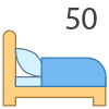 Более 50 спальных мест